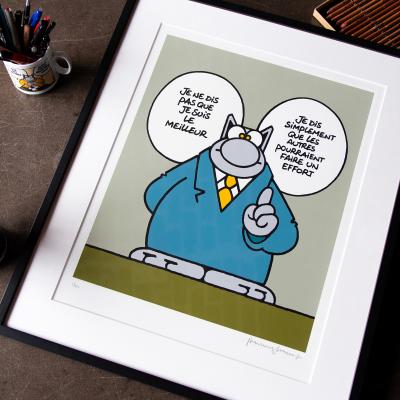Philippe GELUCK - The Cat, The Best of All, 2023 - screen printing 2