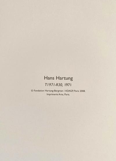 Hans Hartung (d’après) - T1971-R30 - affiche lithographique 2