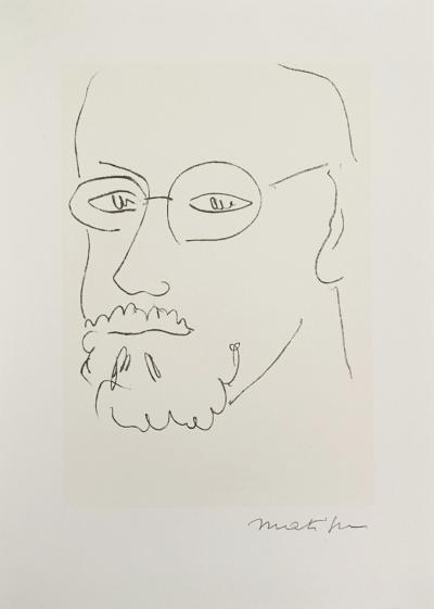 Henri Matisse (d’après) - Autoportrait de trois quarts, 1994 - affiche lithographique 2