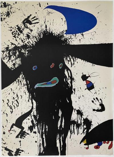Joan Miró (d’après) - La Ruisselante Lunaire - affiche lithographique 2