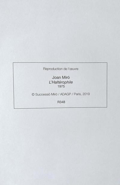 Joan Miró (d’après) - L’haltérophile - affiche lithographique 2