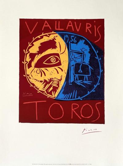 Pablo Picasso (d’après) - Toros en Vallauris - affiche lithographique 2