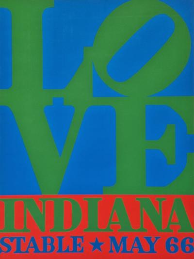 Robert Indiana - Love. Indiana. Stable May 66, 1966 - affiche originale 2
