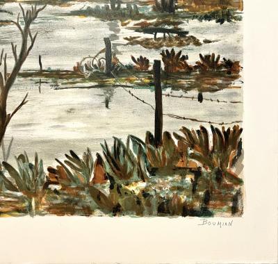 Boumian - Paysage - lithographie originale 2