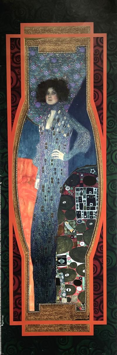 Gustav Klimt (d’après) - Portrait d’Emile Louise Flöge, 1994 - affiche 2