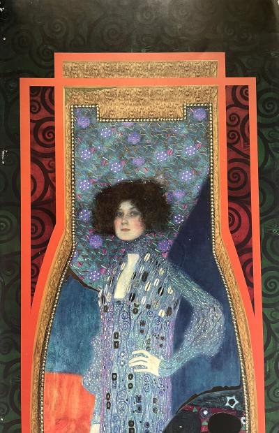 Gustav Klimt (d’après) - Portrait d’Emile Louise Flöge, 1994 - affiche 2