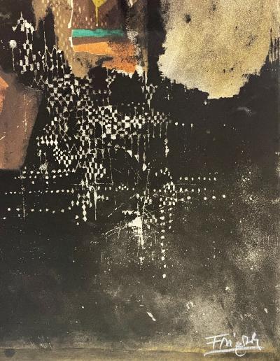 Johnny Friedlaender - Composition III - eau-forte originale 2