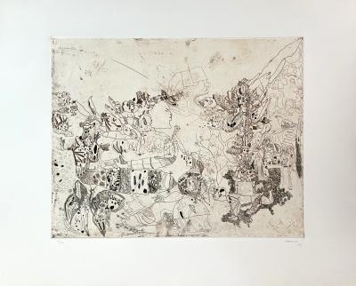 Jorge Castillo - Composition - gravure originale 2