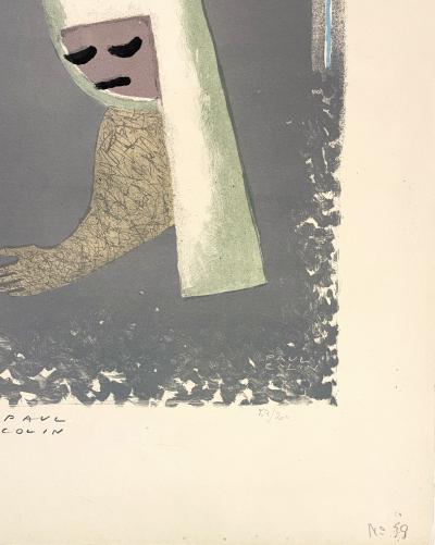 Paul Colin - La Charité, 1970 - lithographie originale 2
