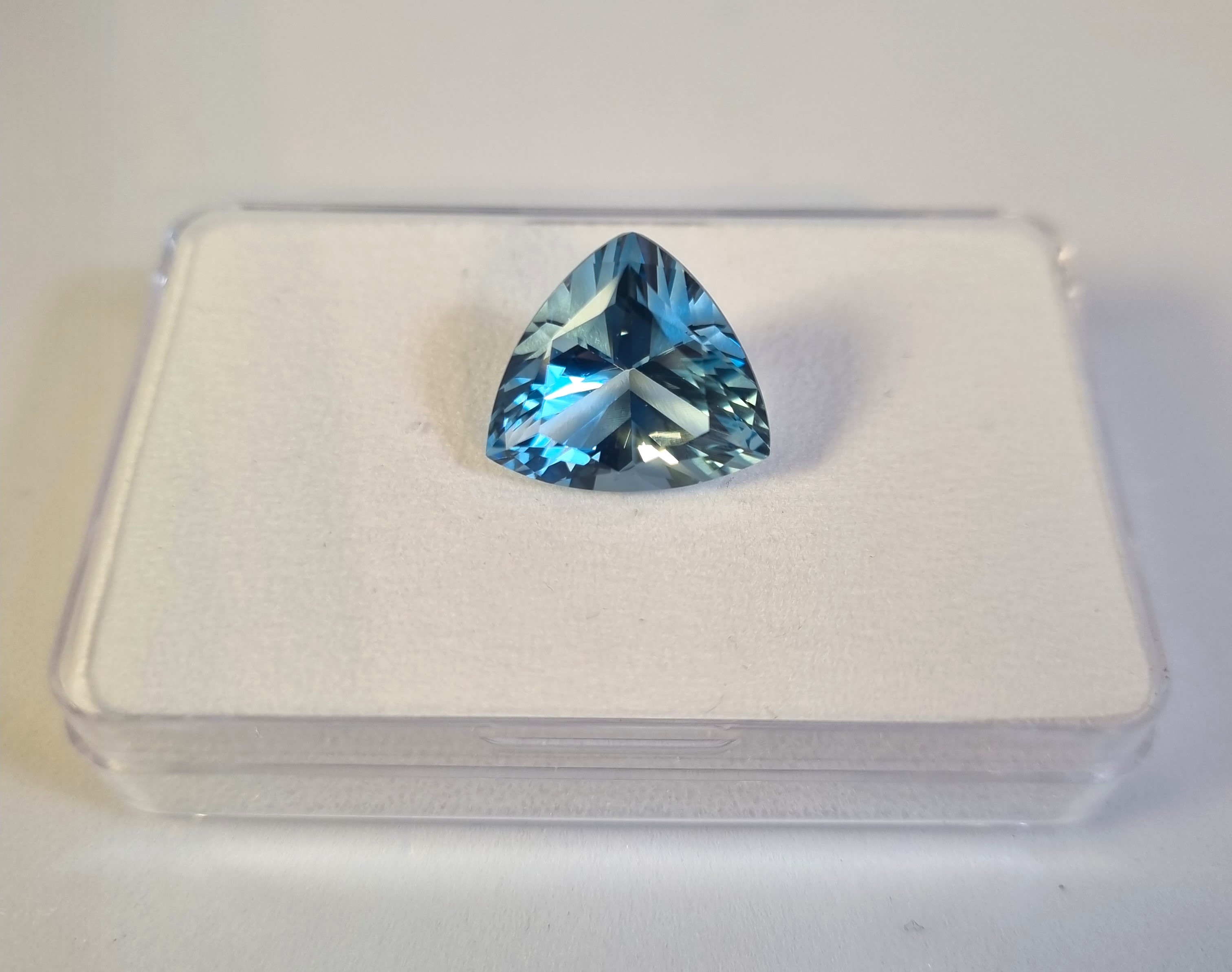 Aigue-marine Naturelle De 2,45 Carats - Forme Poire - Excellente Taille - Avec Coffret Et Certificat