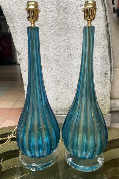 Paire de lampes - Toso Murano  2
