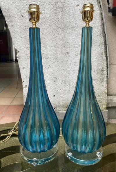 Paire de lampes - Toso Murano  2