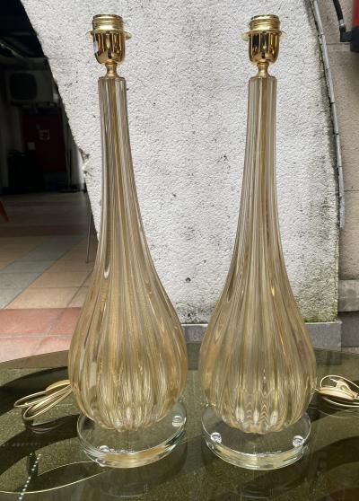 Paire de lampes - Toso Murano 2