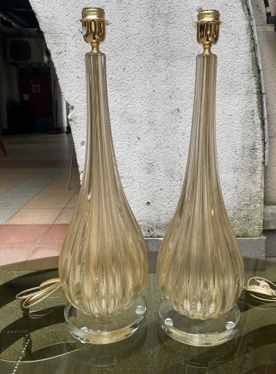 Paire de lampes - Toso Murano 2