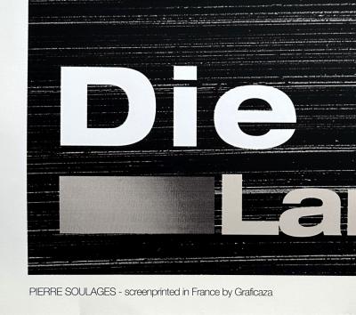 Pierre Soulages - Sérigraphie n°25, 1999 - Sérigraphie originale tirage limité 2