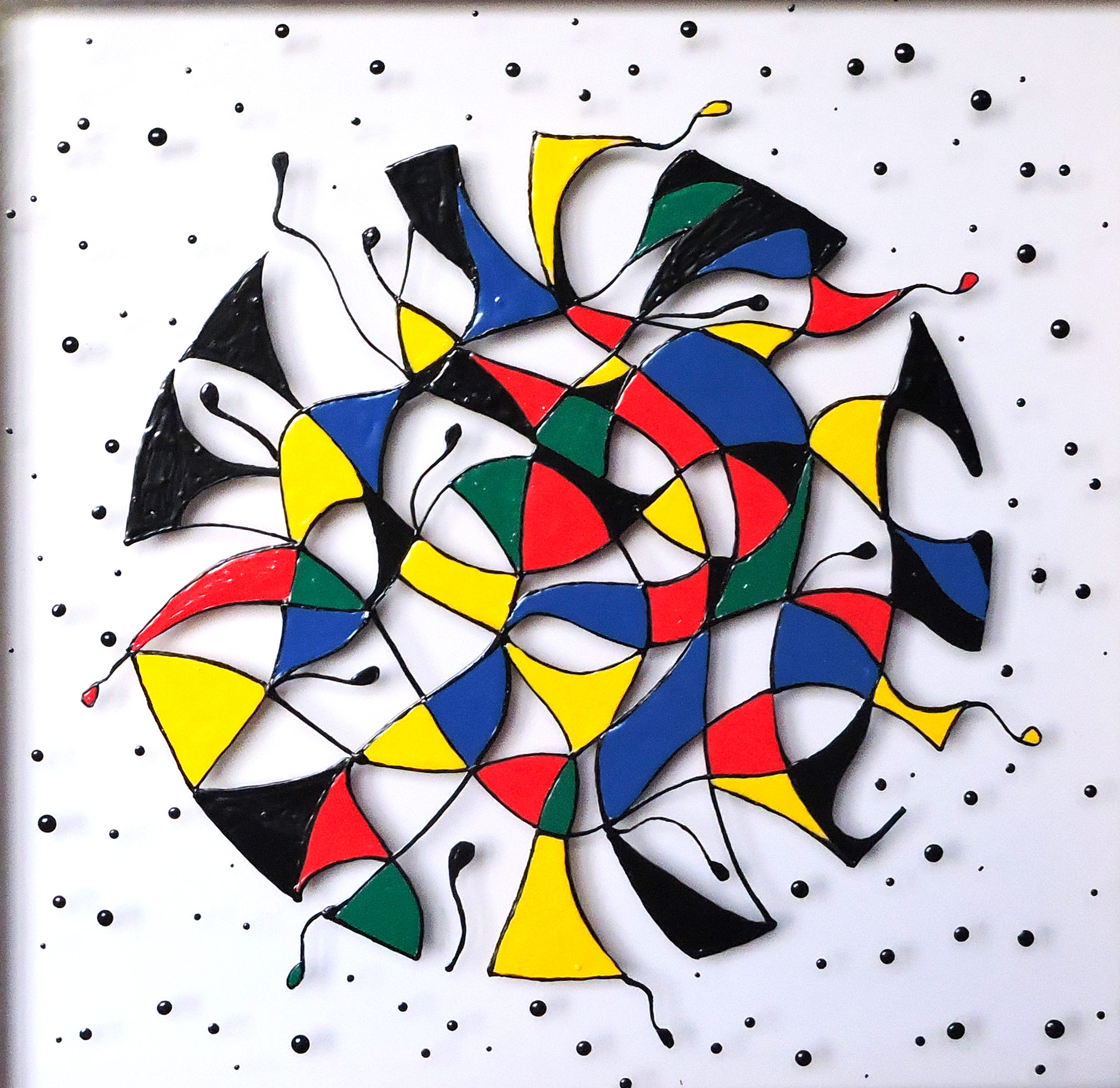 Rita VAN DEN HERREWEGEN - Magie colorée 2, 2023 - Acrylique sur ...