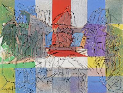 Jacques VILLON - Le Pigeonnier Normand, c. 1955 - Original lithograph (Hand-signed!) 2