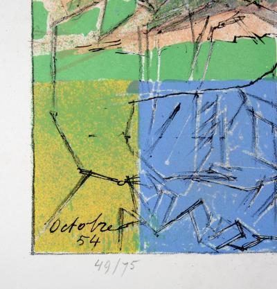 Jacques VILLON - Le Pigeonnier Normand, c. 1955 - Original lithograph (Hand-signed!) 2