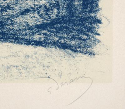 André DERAIN - Paysage Bleu, c. 1955 - Original lithograph (Hand-signed!) 2