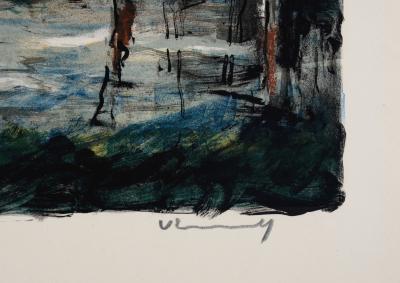 Maurice DE VLAMINCK - Paysage, c. 1955 - Original lithograph ( Hand-signed!) 2