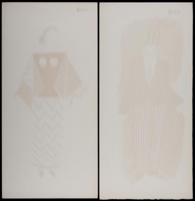 Sonia DELAUNAY - Le Coeur à Gaz, 1977 - Set of two lithographs in colors on Vélin paper - Both hand-signed 2