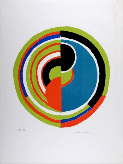 Sonia DELAUNAY - Signal, 1974 - Original lithograph in colors on Arches paper - Hand-signed 2