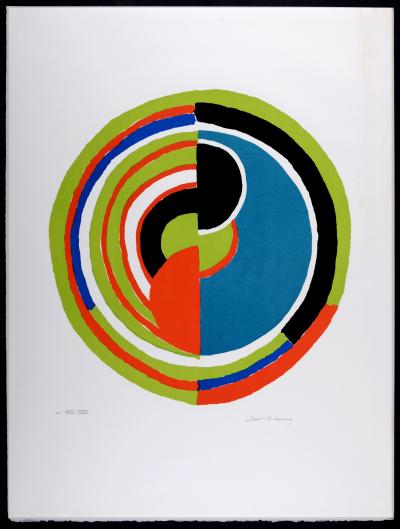 Sonia DELAUNAY - Signal, 1974 - Original lithograph in colors on Arches paper - Hand-signed 2