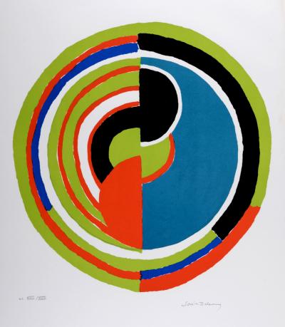 Sonia DELAUNAY - Signal, 1974 - Original lithograph in colors on Arches paper - Hand-signed 2