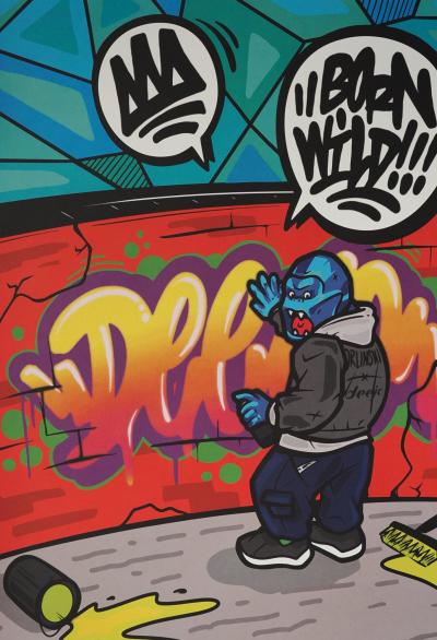 Richard ORLINSKI - Kong Tag - digraphie signée dans la planche 2