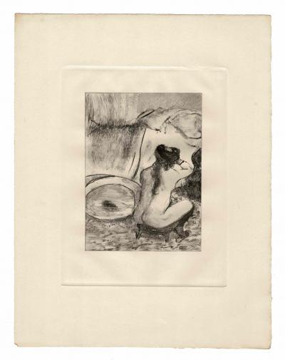 Edgar Degas - La Femme au Tub 1885 - Gravure 2