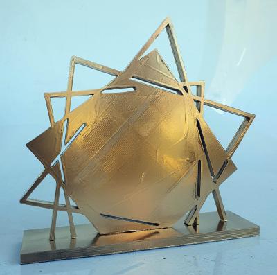 HAYVON - Carre Gold , 2023 - Sculpture 2