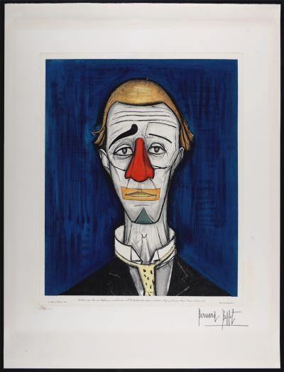 After Bernard BUFFET - Le Clown, 1986, Hand-signed by Bernard Buffet - Original etching 2