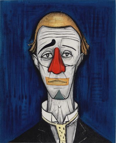 After Bernard BUFFET - Le Clown, 1986, Hand-signed by Bernard Buffet - Original etching 2