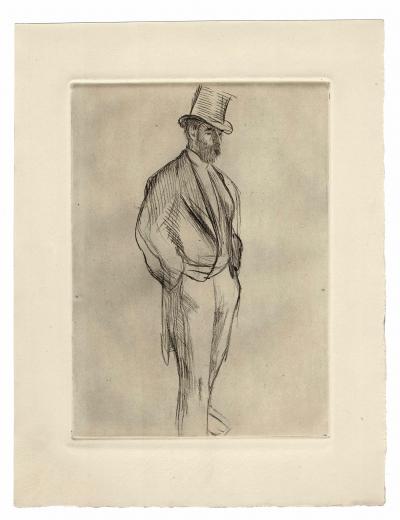 Edgar Degas - L’Homme au Chapeau N° 1 - Gravure 2
