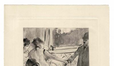Edgar Degas (d’après) - Le Client N°9 - Gravure 2