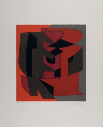 Victor VASARELY - Octal, 1972 - Original lithograph (Hand-signed!) 2