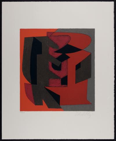 Victor VASARELY - Octal, 1972 - Original lithograph (Hand-signed!) 2