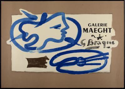Georges BRAQUE (After) - Galerie Maeght, c. 1950 - Offset Lithograph exhibition poster 2