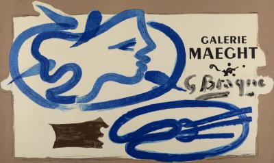 Georges BRAQUE (After) - Galerie Maeght, c. 1950 - Offset Lithograph exhibition poster 2