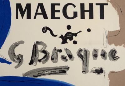 Georges BRAQUE (After) - Galerie Maeght, c. 1950 - Offset Lithograph exhibition poster 2