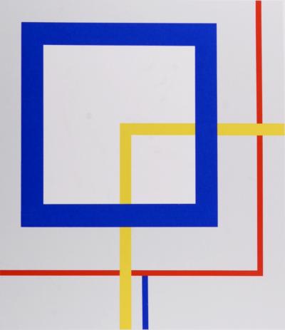 Mauro REGGIANI - Abstract Composition, 1974 - Original silkscreen (Hand-signed!) 2