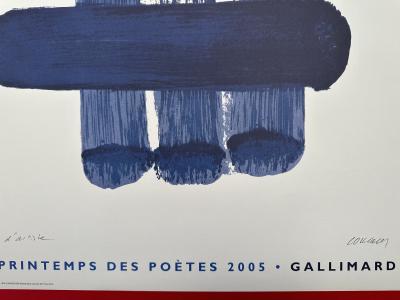 Pierre Soulages -  d’après Le printemps des poètes - 2005 - lithographie signée 2
