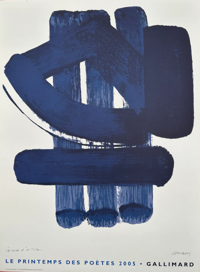 Pierre Soulages -  d’après Le printemps des poètes - 2005 - lithographie signée 2