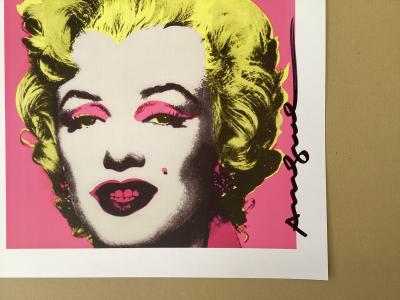 Andy WARHOL - Marilyn  - hand signed - print 2