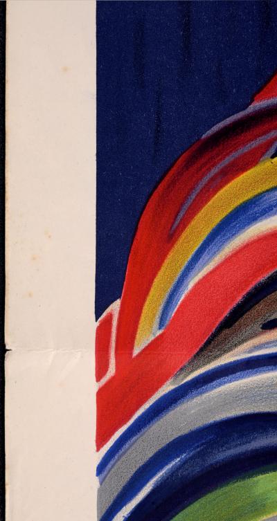 Leonetto CAPPIELLO - Arts et techniques, Exposition Internationale Paris 1937 - Large original lithograph poster on paper. 2