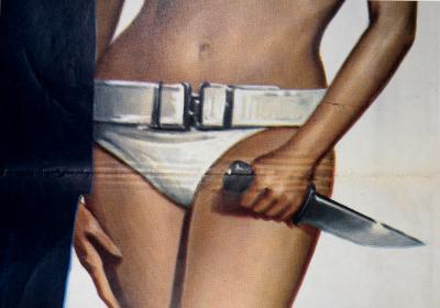 James Bond, License to kill (Rare original Italian poster version), 1962 - Very large Offset print 2