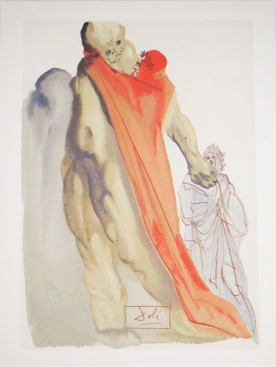 Salvador DALI - Reproches de Virgile - Gravure sur bois 2