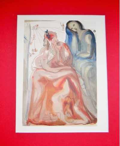 Salvador DALI - La confession de Dante - Gravure sur bois 2