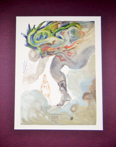 Salvador DALI - Les géants - Gravure sur bois 2