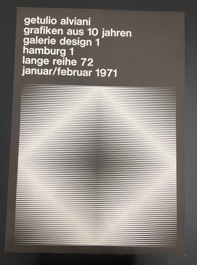 Antonio Calderara - Affiche pour l’exposition à la Galerie design 1 à Hamburg, 1971, Sérigraphie 2
